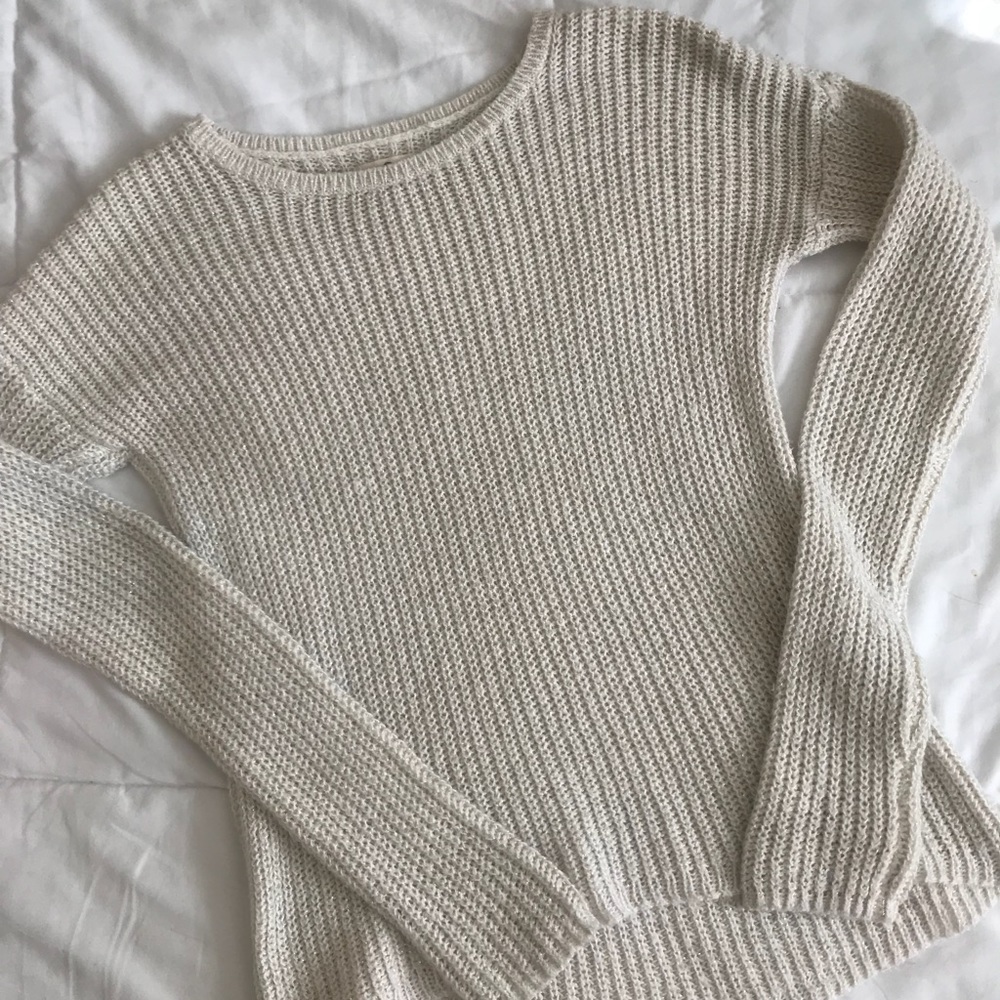 Cream Hollister sweater